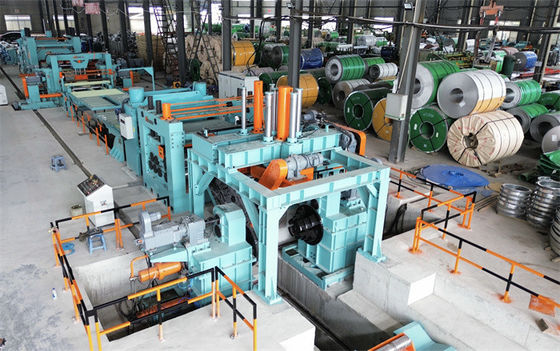 Rel stainless steel uncoiling leveling potong ke garis panjang dengan tepi trimming 4-16 X 2000