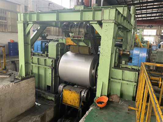 Stainless Steel Logam Dipotong Memanjang Mesin Pengukur Berat Dengan Pemangkasan Tepi
