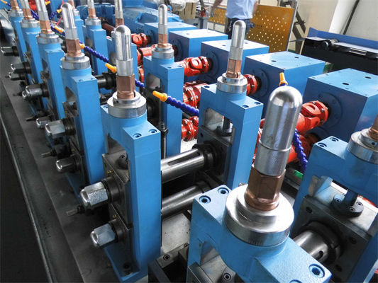 Mesin Pembuat Pipa ERW Baja Galvanis Baja Hitam ERW Welded Pipe Mill Line HG 50
