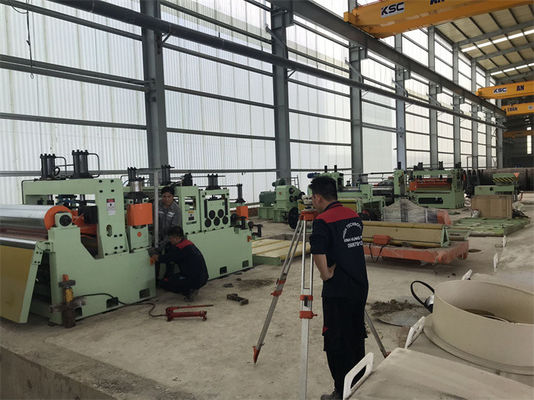 100mpm Pengukur Tengah Coil Sheet Steel Slitting Line (1-5)x1500