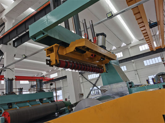 Pengukur Cahaya Presisi Uncoiling Slitting Recoiling Line 4 X 1600