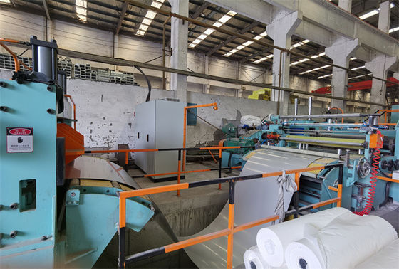 Pengukur Cahaya Presisi Uncoiling Slitting Recoiling Line 4 X 1600