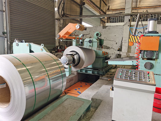 Mesin Slitting Lines SUS Steel Presisi Kecepatan Super 3 X 1600 3mm