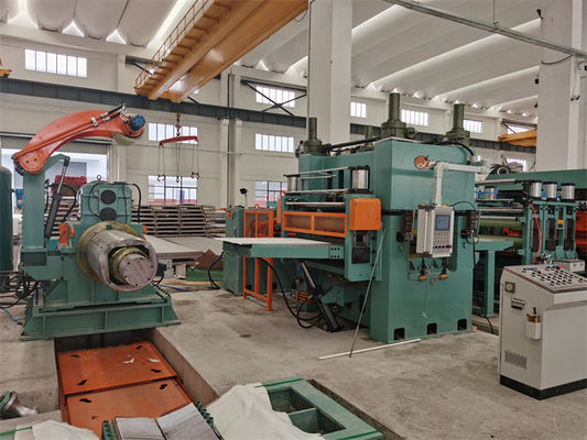 Otomatis Rotary Shear Fly Cut Memanjang Garis Stainless Steel 0,3 - 3 X 1000 200mm