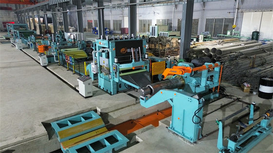 Stainless Steel Sheet Servo Cut To Length Line Dengan Edge Trimmer
