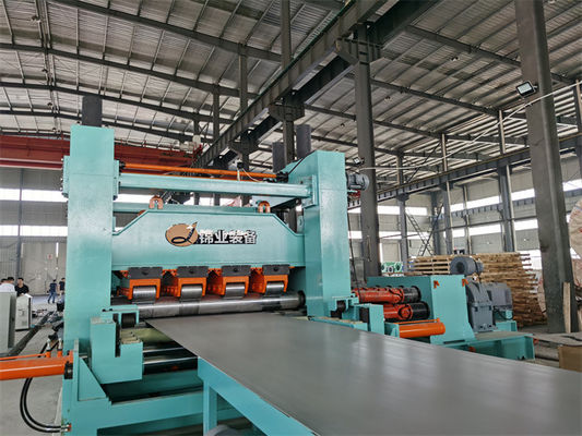 Pengukur Berat HR Steel Sheet Coil Cutting Line Leveler Ganda Dipotong Menjadi Garis Panjang