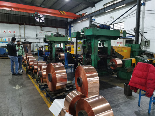 Tembaga Perunggu Strip Hot Cold Rolling Mills Ketebalan Dari 20mm Sampai 0,1mm