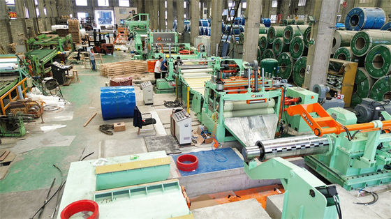 6Hi Leveler Rotary Shear Fly Shear Cut To Length Line SUS Baja tahan karat 0.2 - 2 X 850