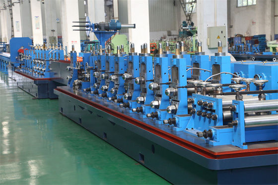Mesin Pembuat Pipa ERW Frekuensi Tinggi Steel Straight Seam Pipe Welding Tube Mill Line HG 114