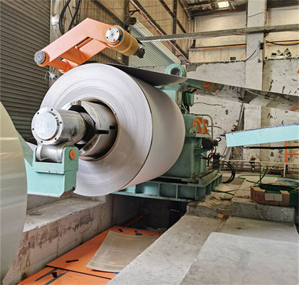 Pengukur Cahaya Presisi Uncoiling Slitting Recoiling Line 4 X 1600