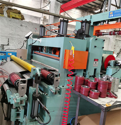 0,3-3mm Tebal Aluminium Coil Slitting Machine 150m / mnt Garis Mesin Slitting Lembar Presisi Tinggi