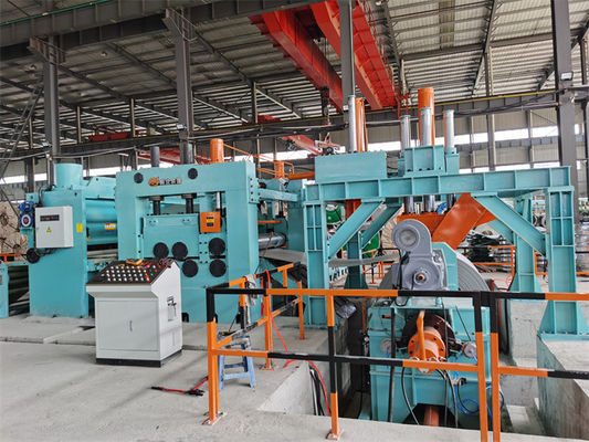 Pengukur Berat HR Steel Sheet Coil Cutting Line Leveler Ganda Dipotong Menjadi Garis Panjang