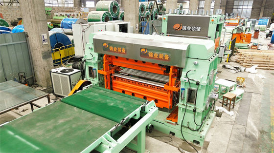 6Hi Leveler Rotary Shear Fly Shear Cut To Length Line SUS Baja tahan karat 0.2 - 2 X 850